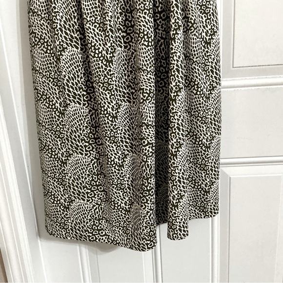 New Liz Claiborne Tropic Forest Green Summer Dress Size L - Picture 4 of 9